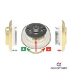 DEFENDER MAGNETICO DF38 MOTTURA 3 CHIAVI BRONZATO REGOL. A GHIERA  DA MM 12-18 - immagine 2