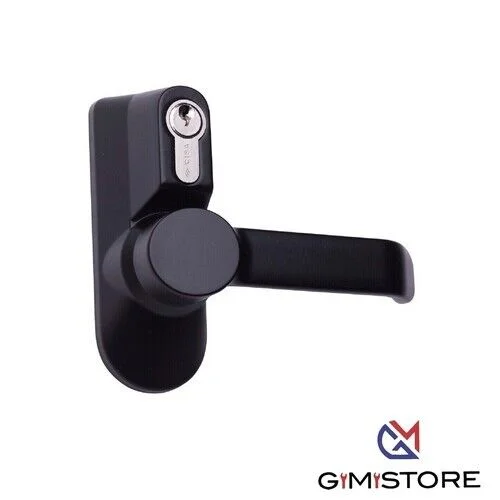 MANIGLIA ANTIPANICO ESTERNA 07078.38 CISA CILINDRO VERN NERA - immagine 1