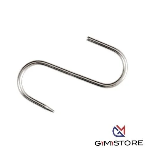 Gancio-Inox-Per-Macellai-Mm80X3-Pz-10-395018527212 Gancio Inox Per Macellai Mm.80X3 Pz 10 - immagine 1