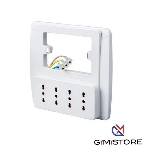 Multipresa Da Parete Colore Bianco Rosi - immagine 1