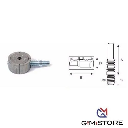 Giunzione-a-cremagliera-con-perno-con-tappo-di-copertura-marrone4PZ-394617324744 GIUNZIONE A CREMAGLIERA ECCENTRICO D.35 CON PERNO 8MAX64 MM ZINCATO PZ4 - immagine 1