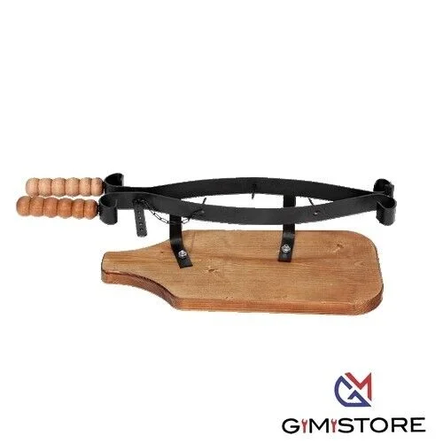 Fermaprosciutto-A-Cerniera-Base-In-Legno-Made-In-Italy-395028567308 Fermaprosciutto A Cerniera Base In Legno Made In Italy - immagine 1